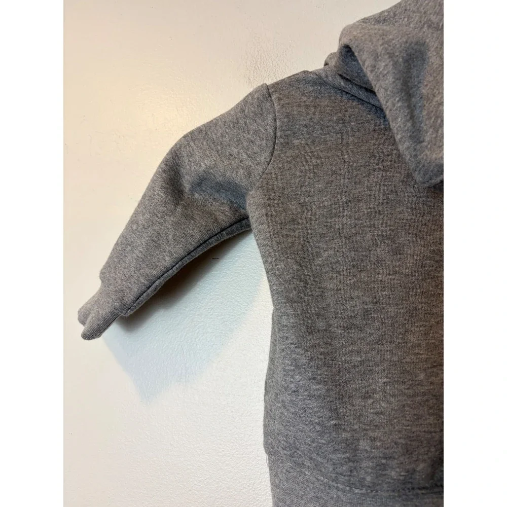 Jordan Flight Hoodie Grey Jumpman Graphic Fleece Sweatshirt Kids Size 12M